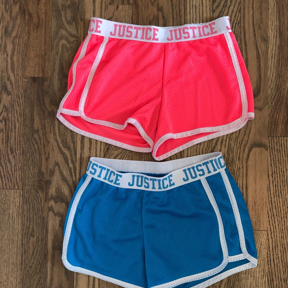 Lot of 2 JUSTICE girls sz 10 shorts